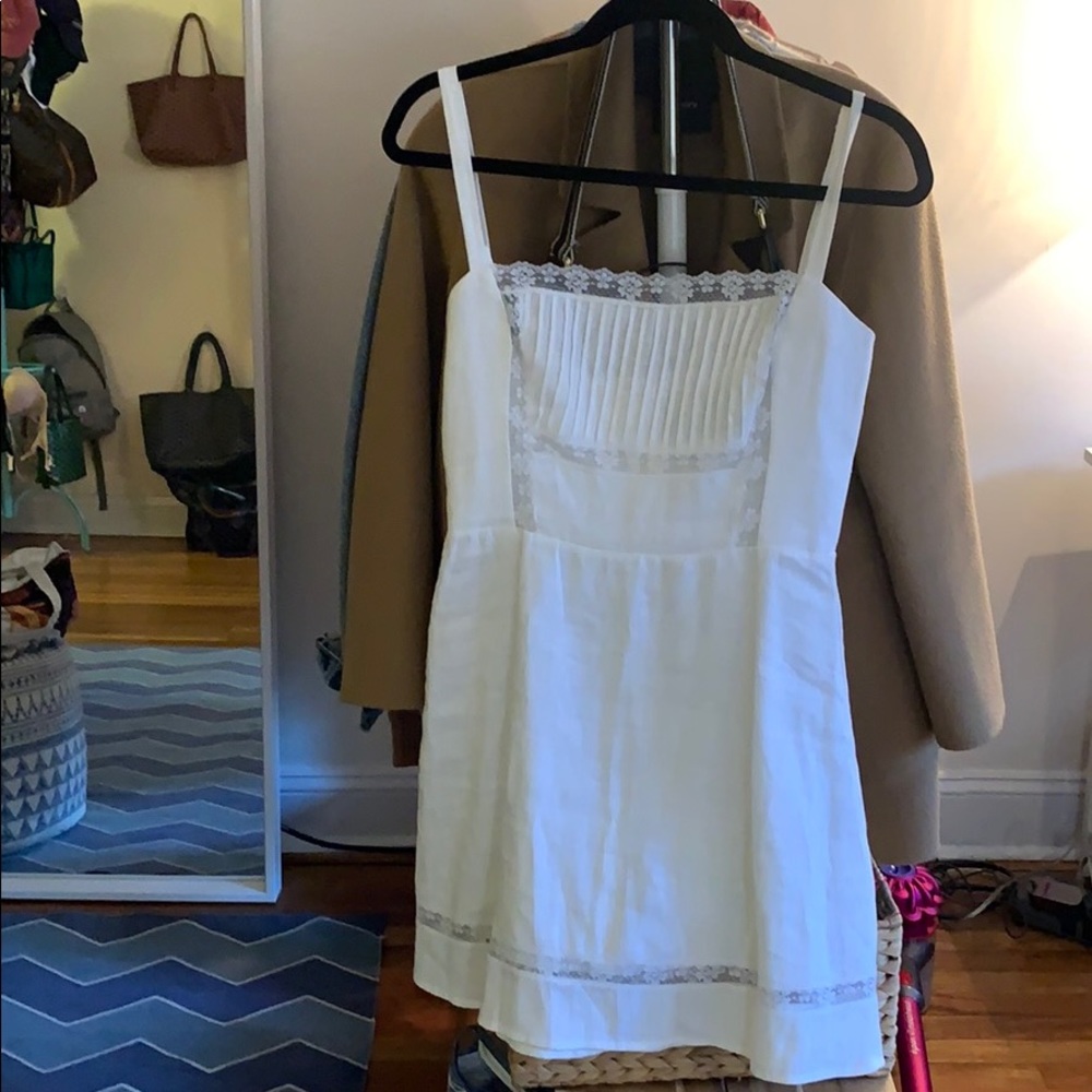 Reformation white lacy dress